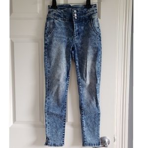 Bebe white washed jeans